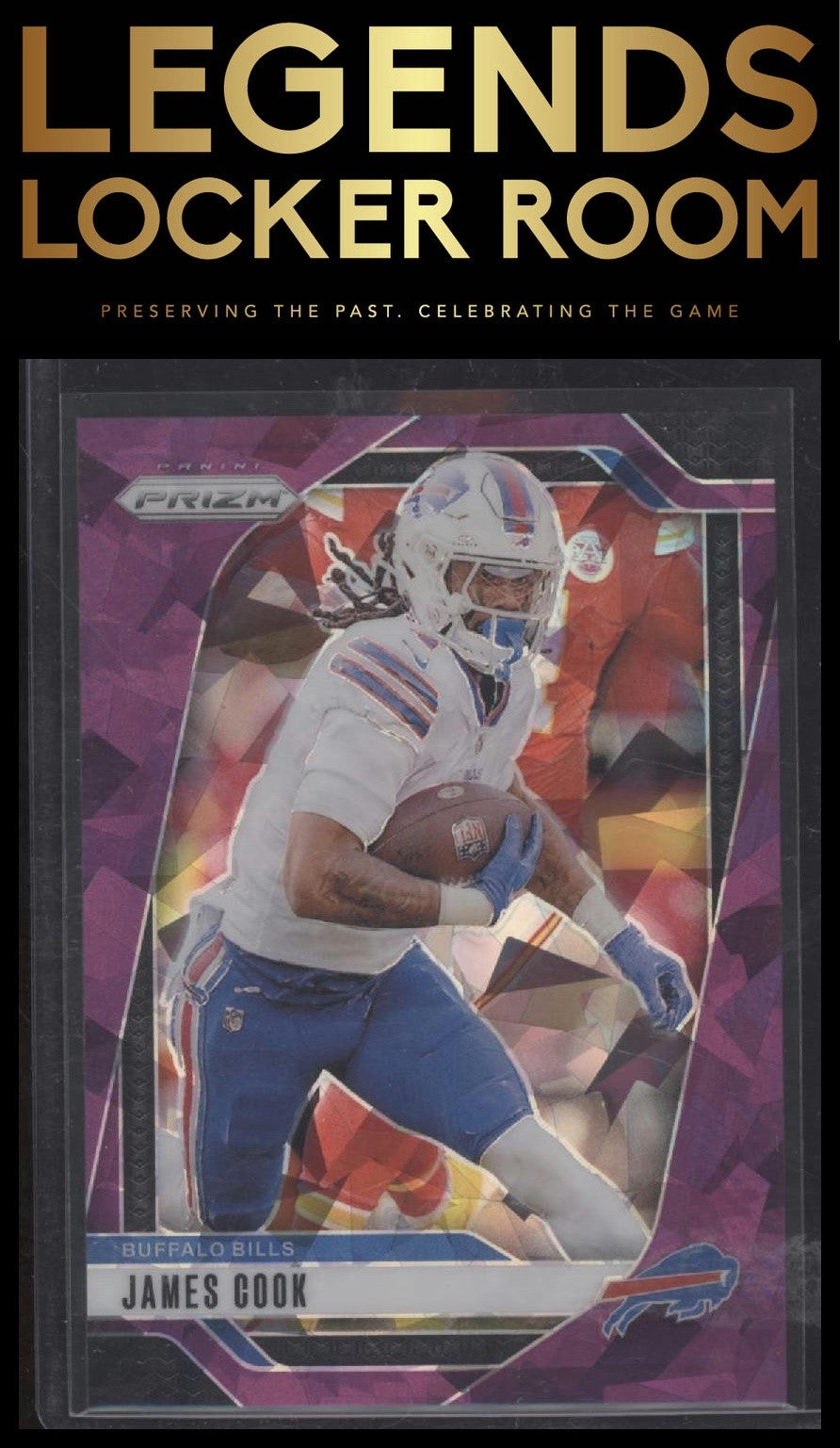 2024 Panini Prizm #29 James Cook Purple Ice #/225