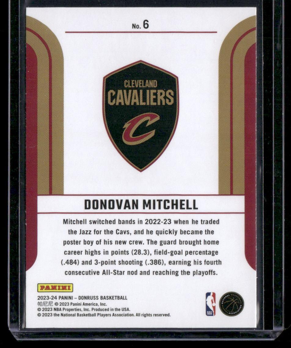2023-24 Donruss #6 Donovan Mitchell Franchise Features