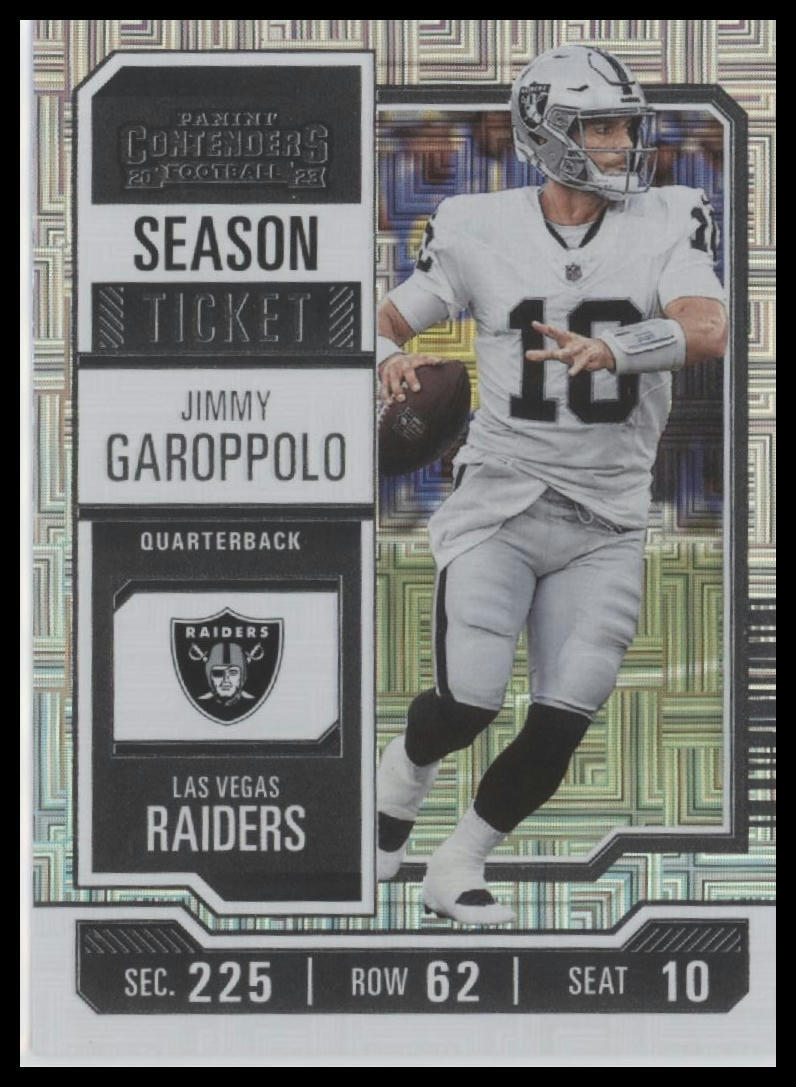 2023 Panini Contenders #54 Jimmy Garoppolo Season Ticket