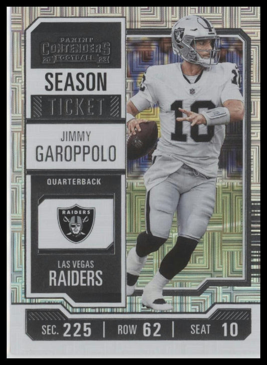 2023 Panini Contenders #54 Jimmy Garoppolo Season Ticket