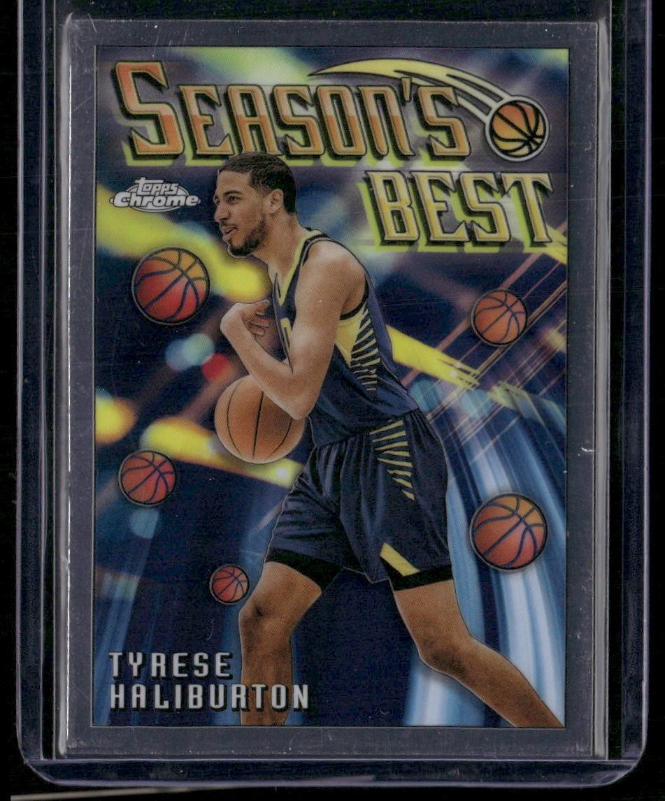 2023-24 Topps Chrome #SB-8 Tyrese Haliburton Seasons Best