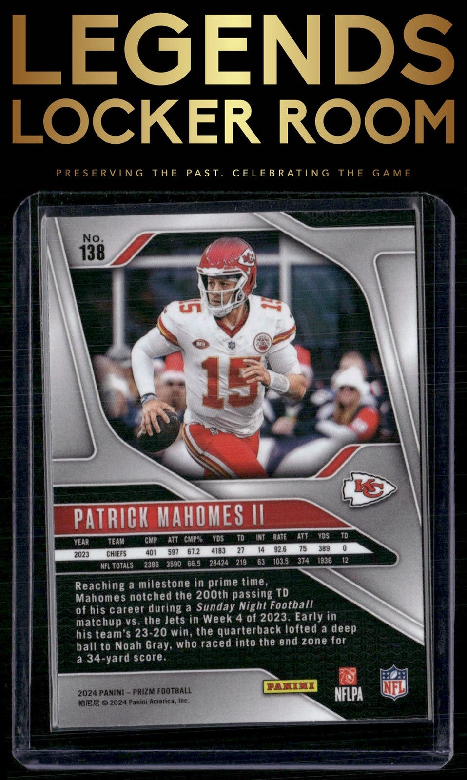 2024 Panini Prizm #138 Patrick Mahomes II