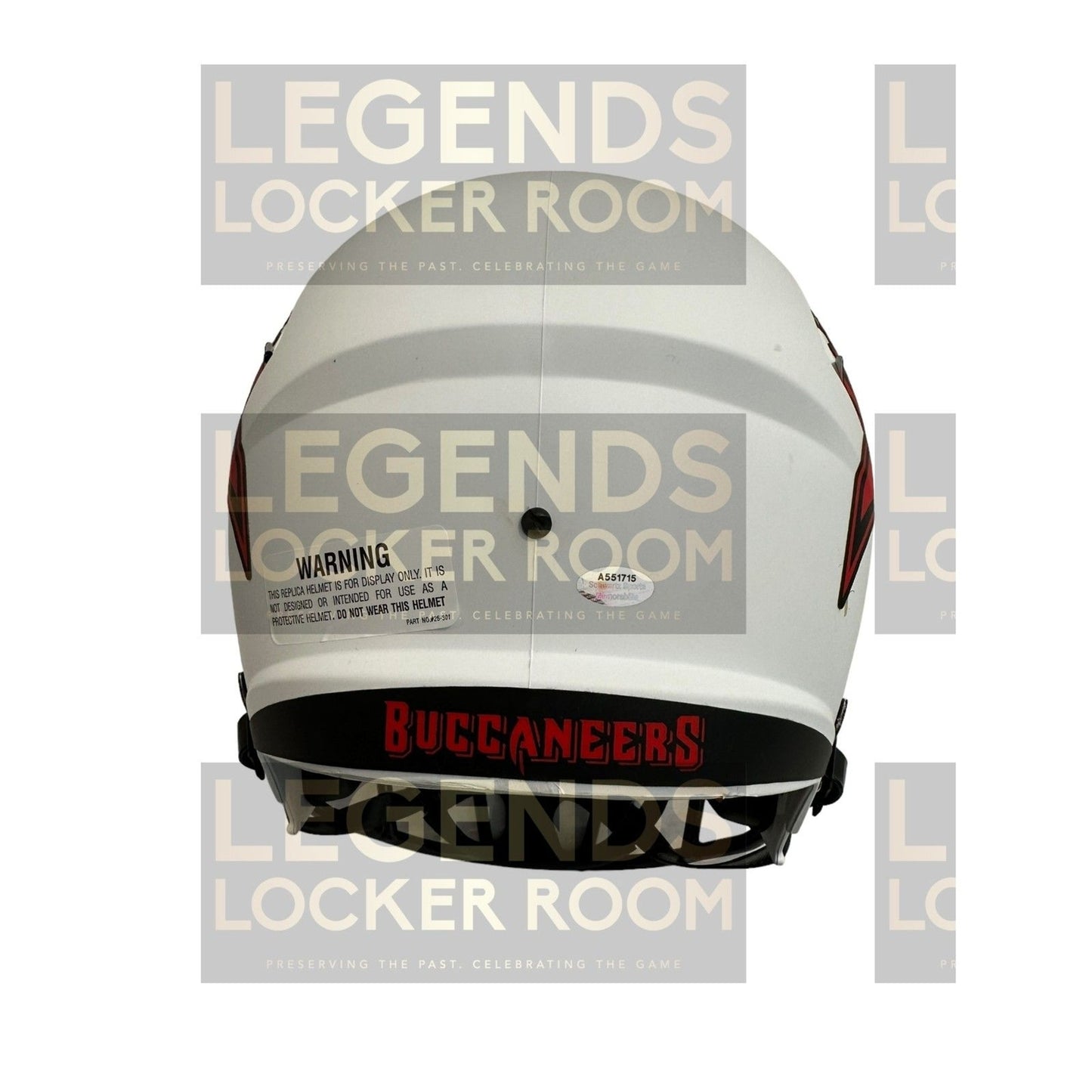 Brad Johnson Signed Tampa Bay Buccaneers Lunar Eclipse Replica Helmet -