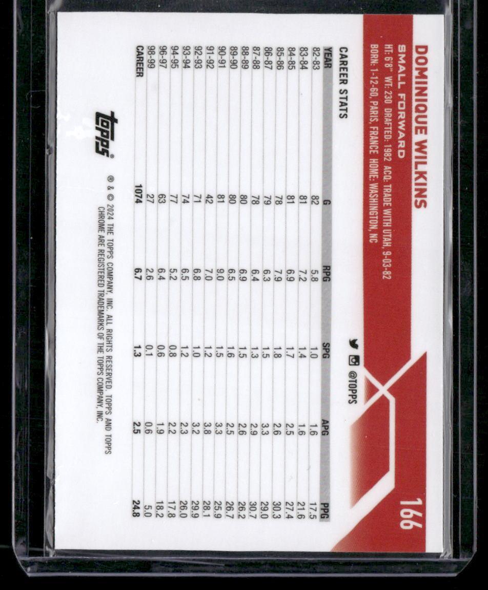 2023-24 Topps Chrome #166 Dominique Wilkins