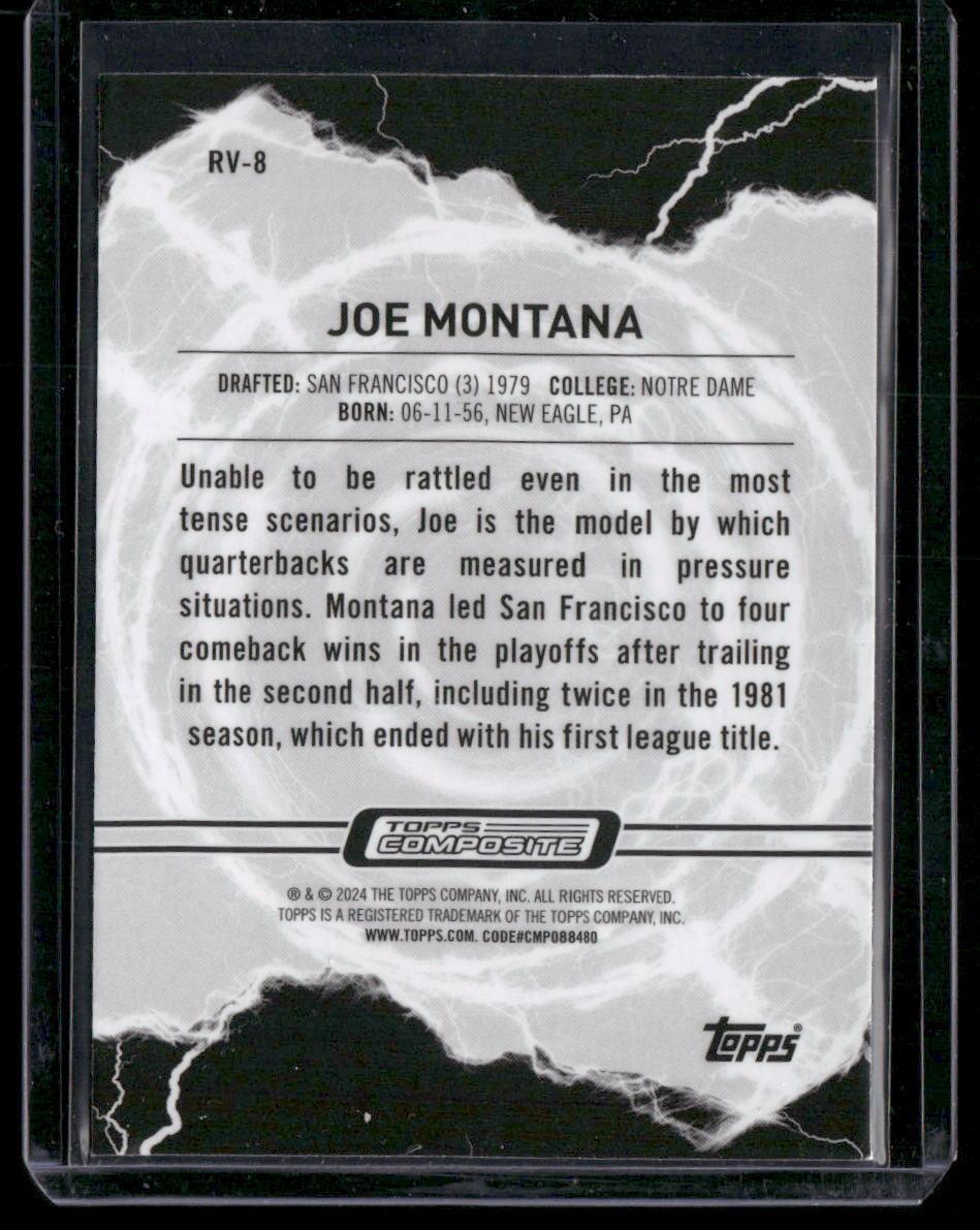 2023 Topps Composite #RV-8 Joe Montana Resurgence Voltaic