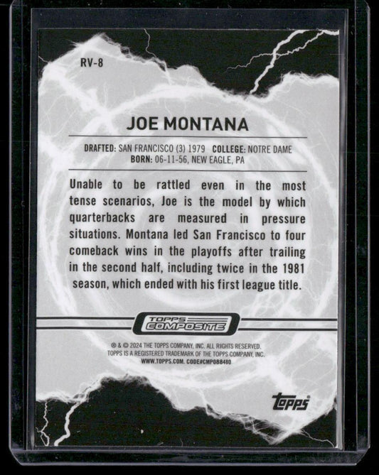 2023 Topps Composite #RV-8 Joe Montana Resurgence Voltaic