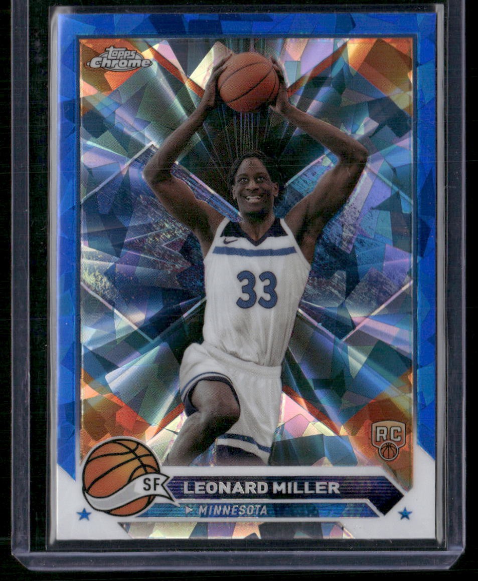 2023-24 Topps Chrome Sapphire #158 Leonard Miller