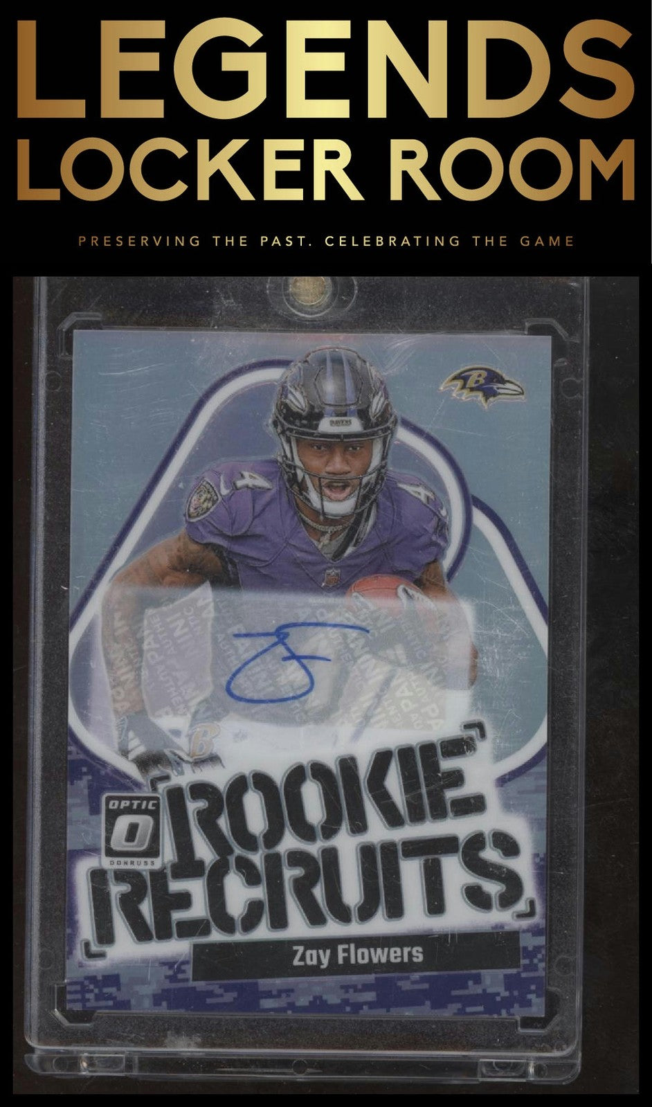 2023 Donruss Optic #20 Zay Flowers Rookie Recruits Autographs #/25