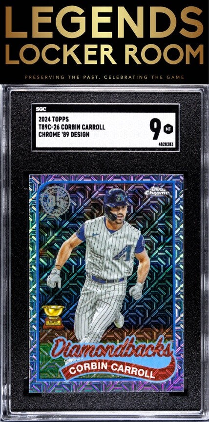 2024 Topps #T89C-26 Corbin Carroll Chrome '89 Design SGC 9