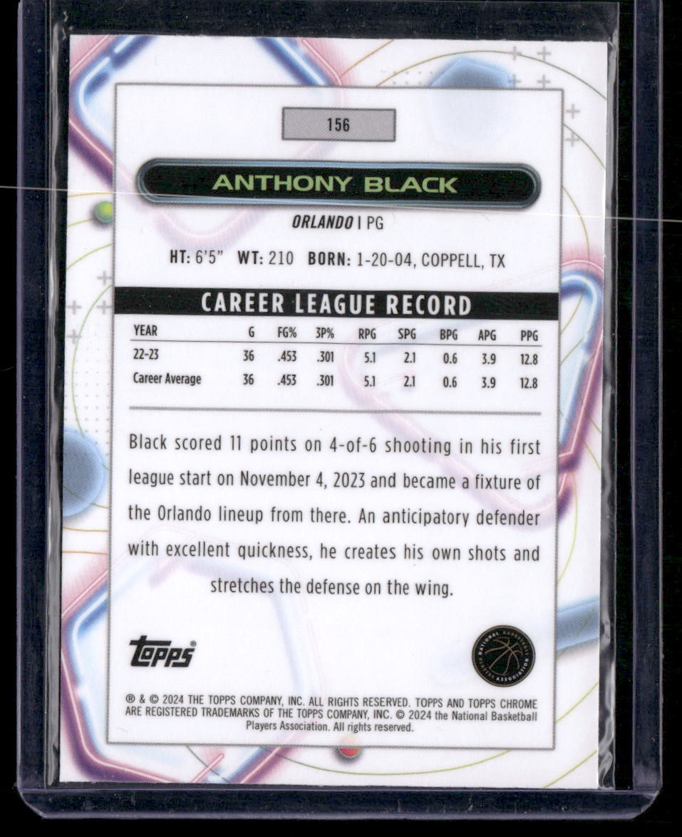 2023-24 Topps Chrome Cosmic #156 Anthony Black