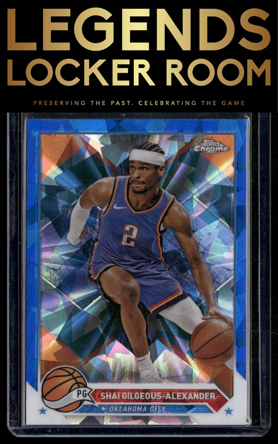 2023-24 Topps Chrome Sapphire Edition #53 Shai Gilgeous-Alexander