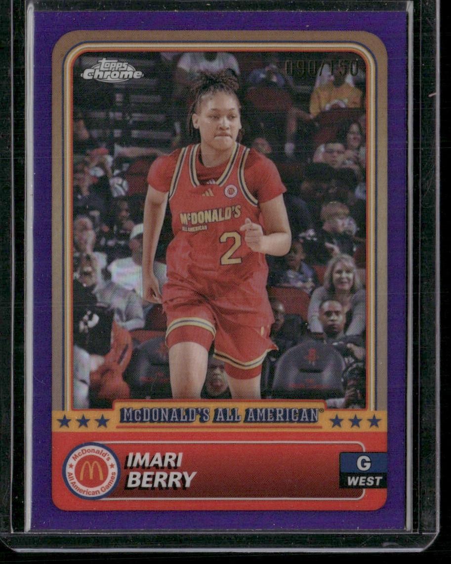 2024 Topps Chrome McDonald's All-American Imari Berry Purple Refractor #/150