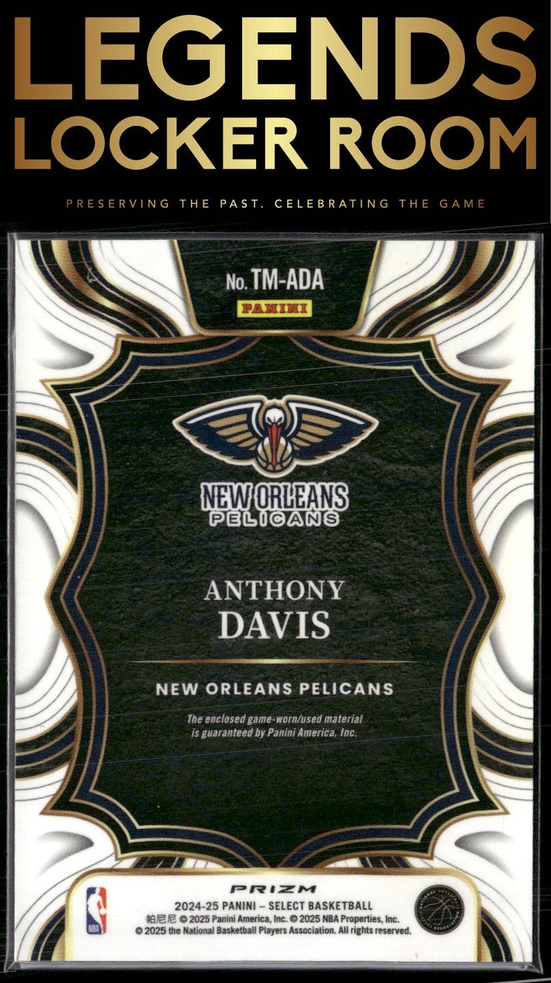 2024-25 Panini Select #TM-ADA Anthony Davis Throwback Memorabilia