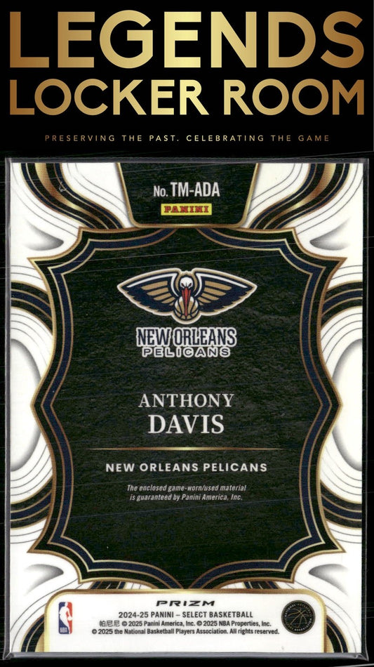 2024-25 Panini Select #TM-ADA Anthony Davis Throwback Memorabilia