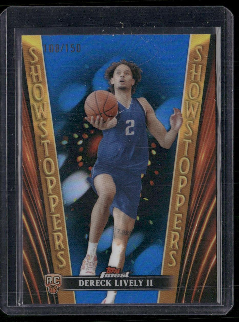 2023-24 Finest #SS-25 Dereck Lively II Showstoppers Blue Refractors #/150