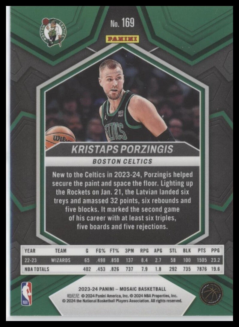 2023-24 Panini Mosaic #169 Kristaps Porzingis