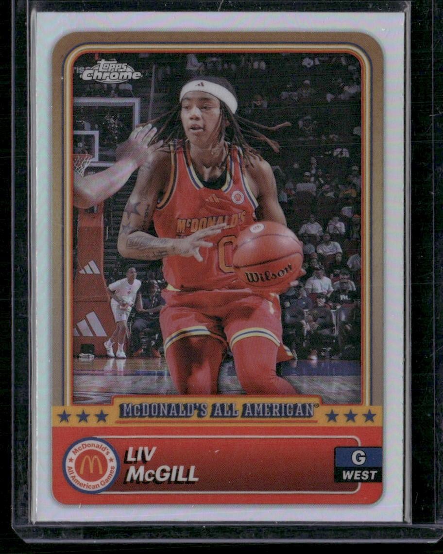 2024 Topps Chrome McDonald's All-American #19 Liv McGill American - Refractor