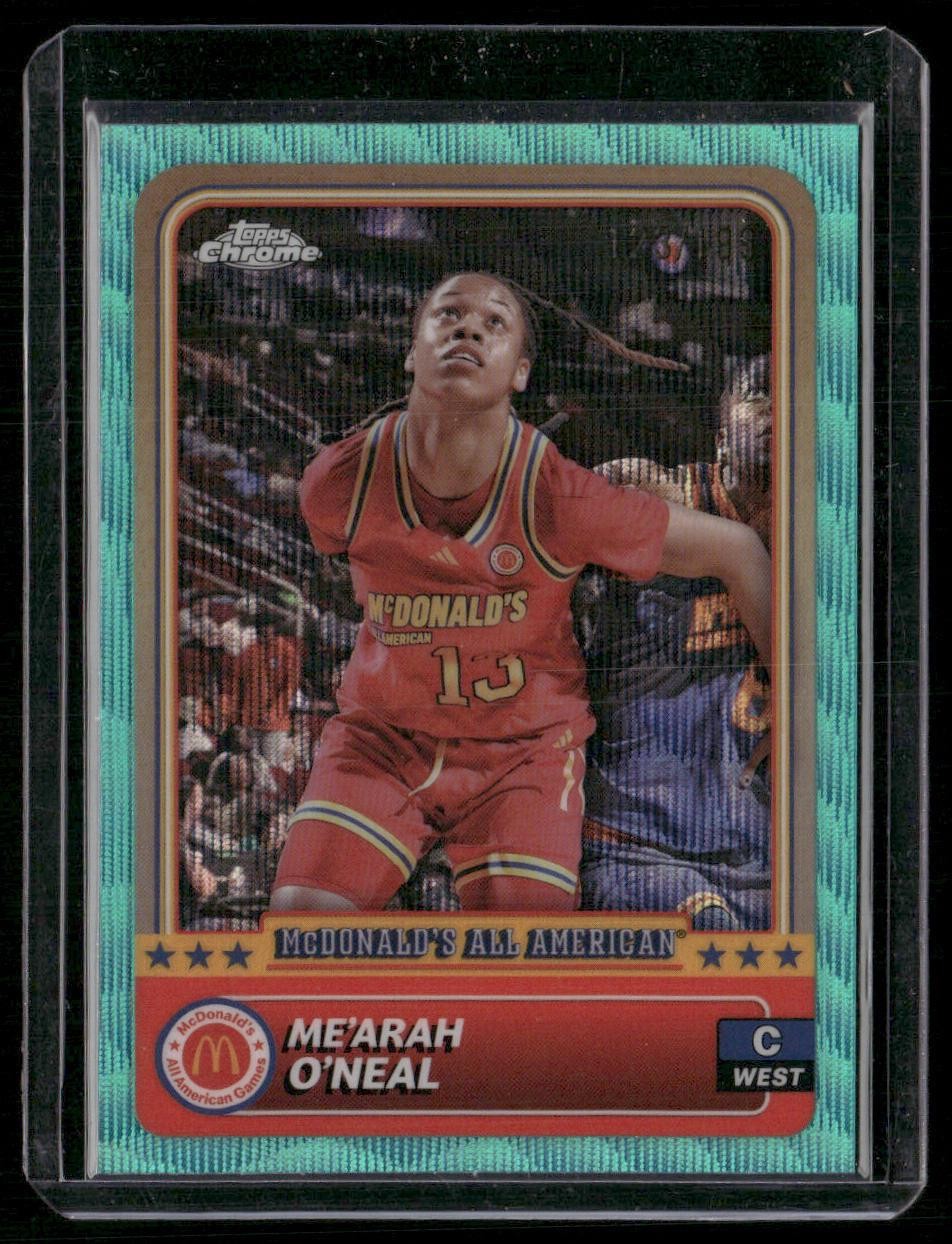 2024 Topps Chrome McDonald's All-American Me’Arah O’Neal Aqua RayWave /199