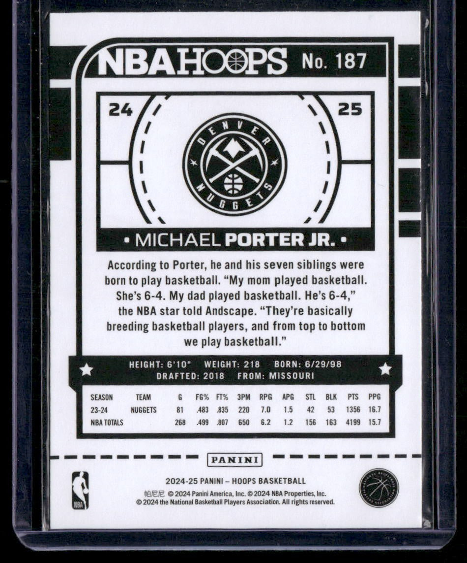 2024-25 Hoops #187 Michael Porter Jr.