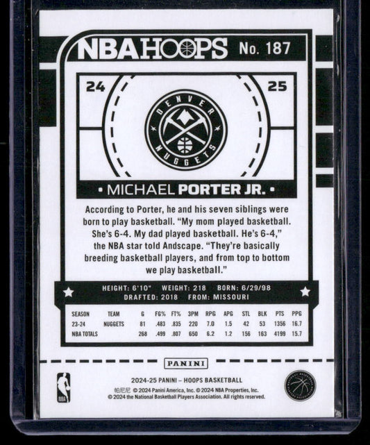 2024-25 Hoops #187 Michael Porter Jr.