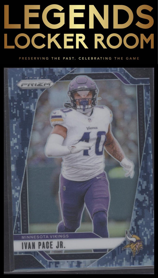 2024 Panini Prizm #189 Ivan Pace Jr. Navy Camo #/25