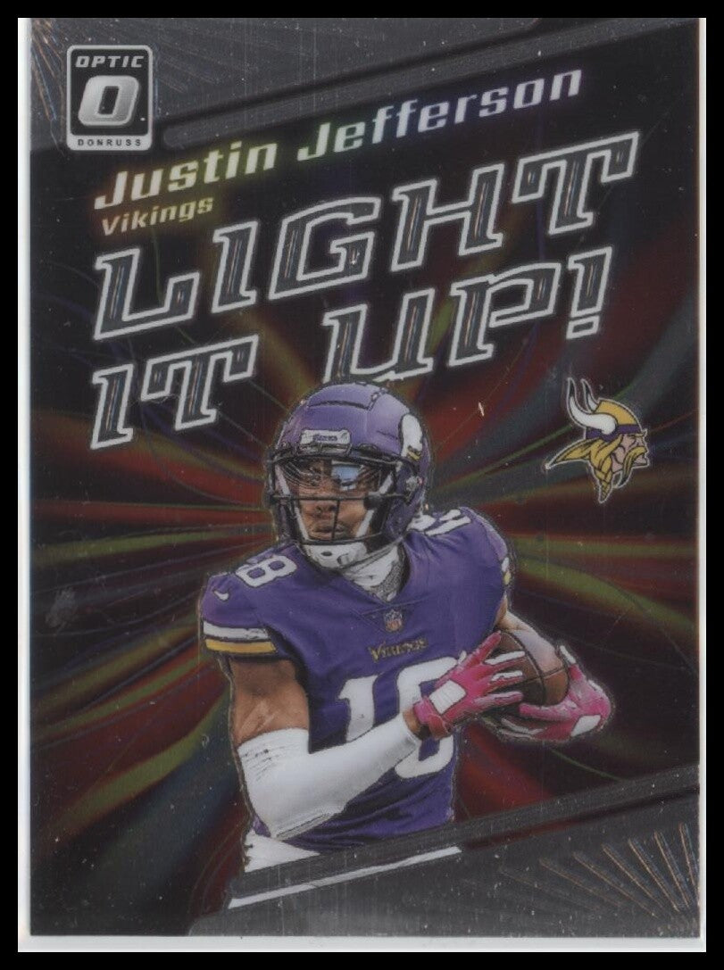 2023 Donruss Optic #LU-JN Justin Jefferson Light It Up!