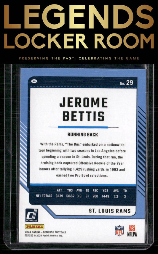 2024 Donruss #29 Jerome Bettis