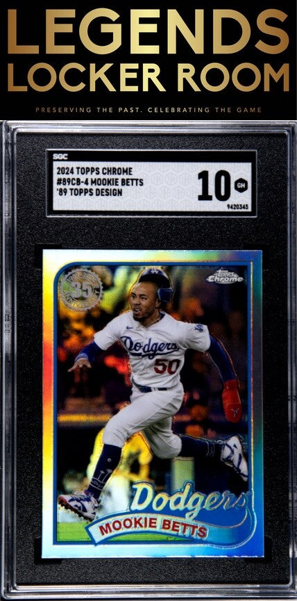 2024 Topps Chrome #89CB-4 Mookie Betts '89 Des. SGC 10
