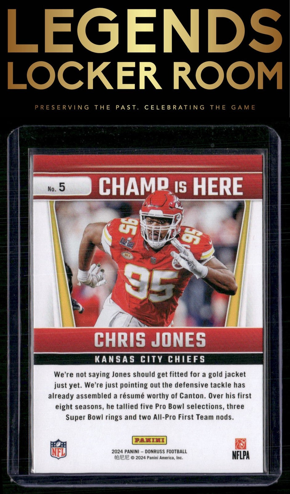 2024 Donruss #5 Chris Jones Champ is Here