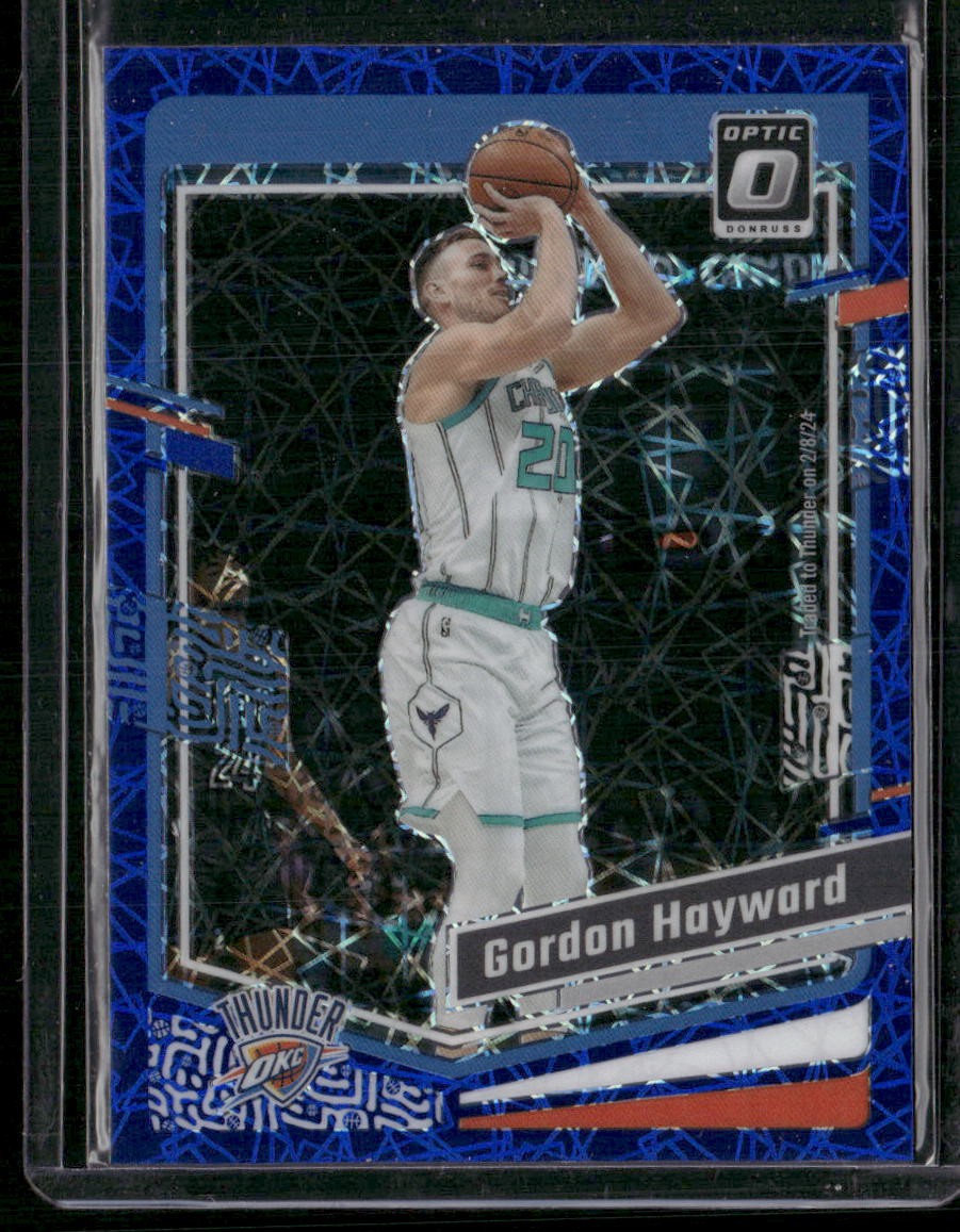 2023-24 Donruss Optic #48 Gordon Hayward Blue Velocity