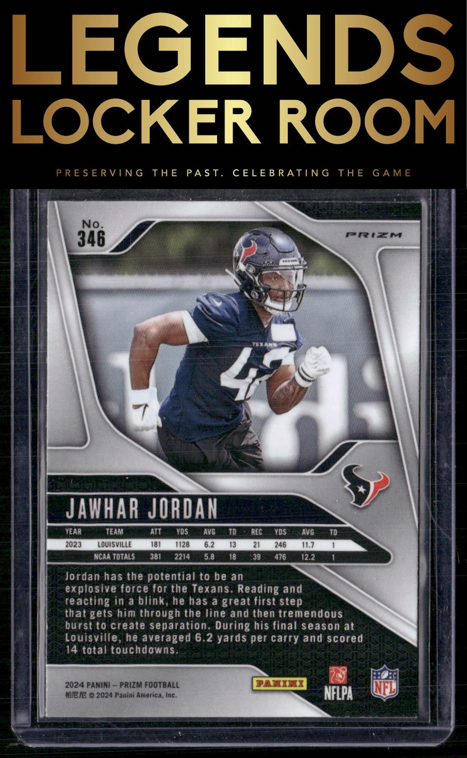 2024 Panini Prizm #346 Jawhar Jordan Silver
