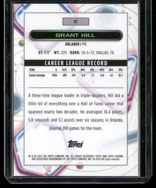 2023-24 Topps Chrome Cosmic #92 Grant Hill