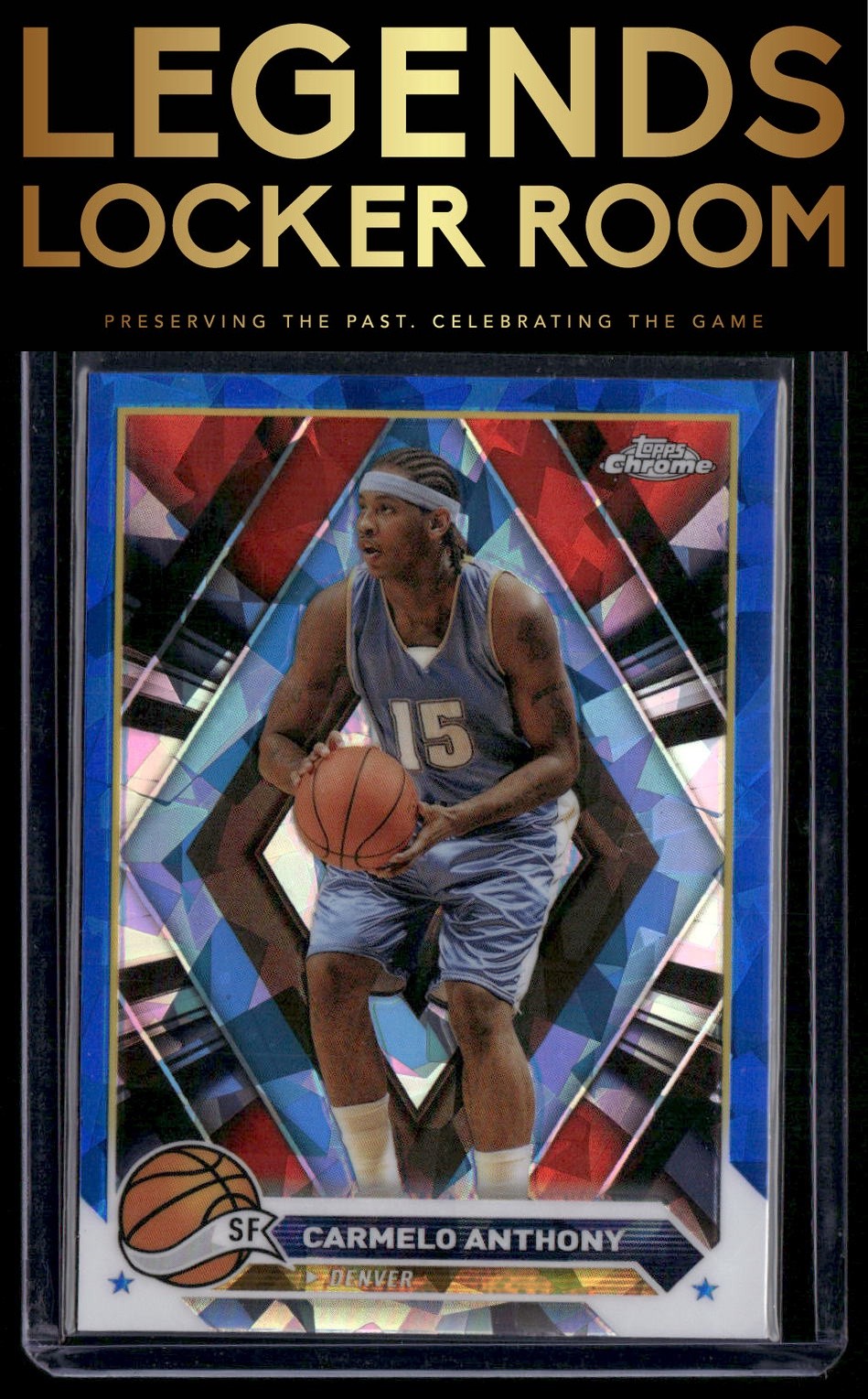 2023-24 Topps Chrome Sapphire Edition #27 Carmelo Anthony