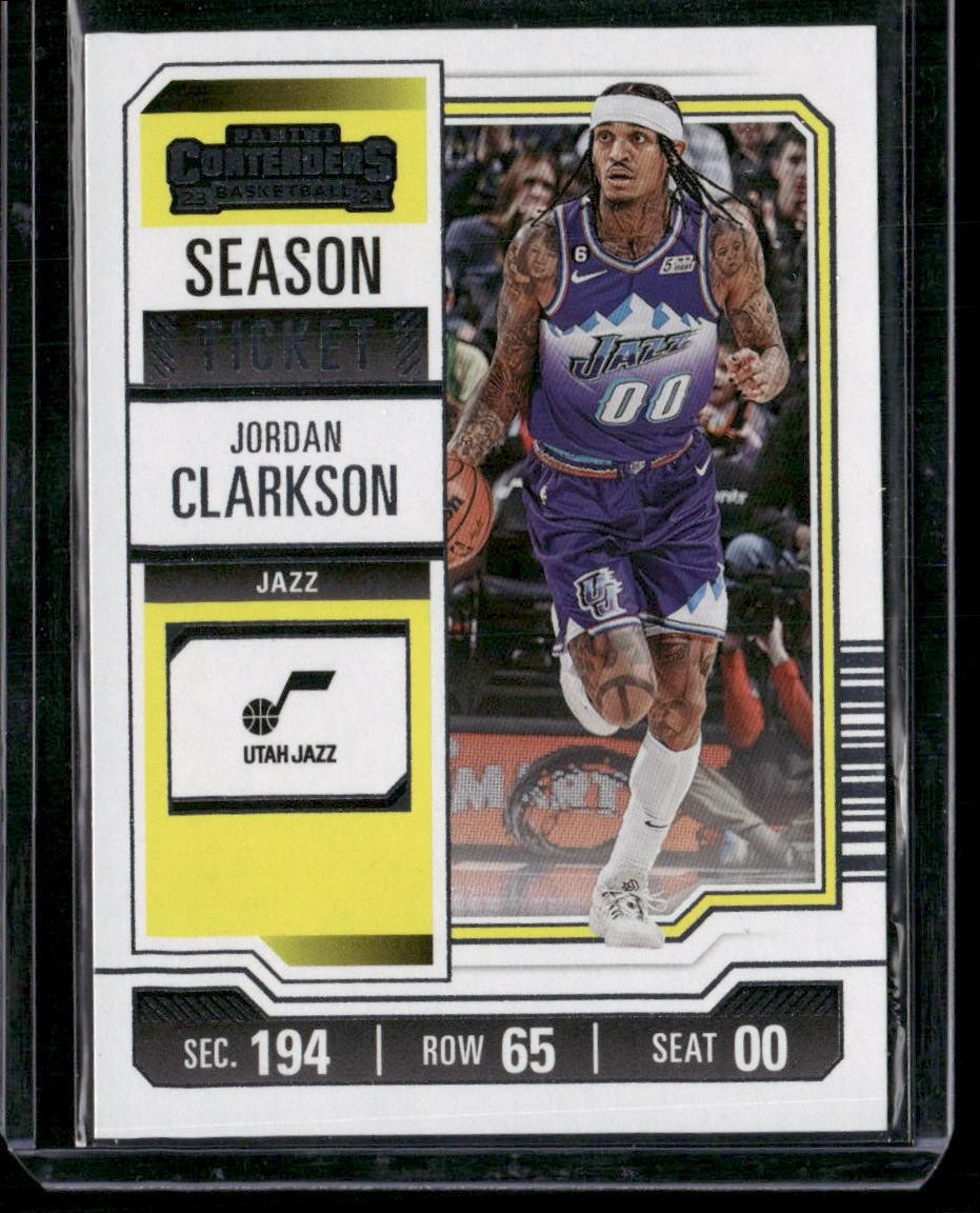 2023-24 Panini Contenders #34 Jordan Clarkson Season Ticket Retail