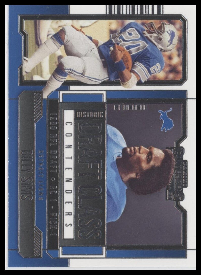 2023 Panini Contenders #HDC-BSI Billy Sims Historic Draft Class Contenders