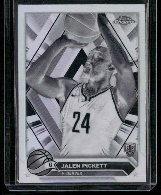 2023-24 Topps Chrome #165 Jalen Pickett Negative Refractors