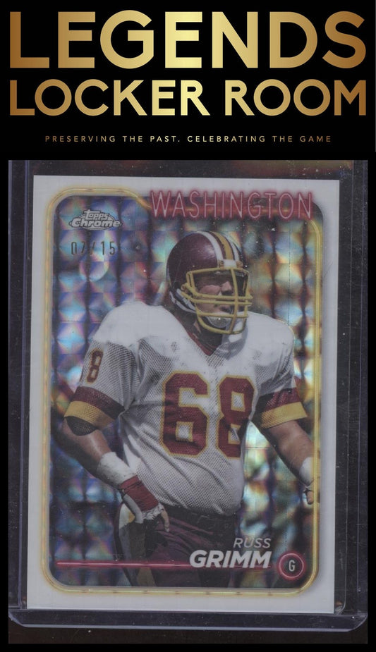 2024 Topps Chrome #197 Russ Grimm White Geometric Refractor #/15