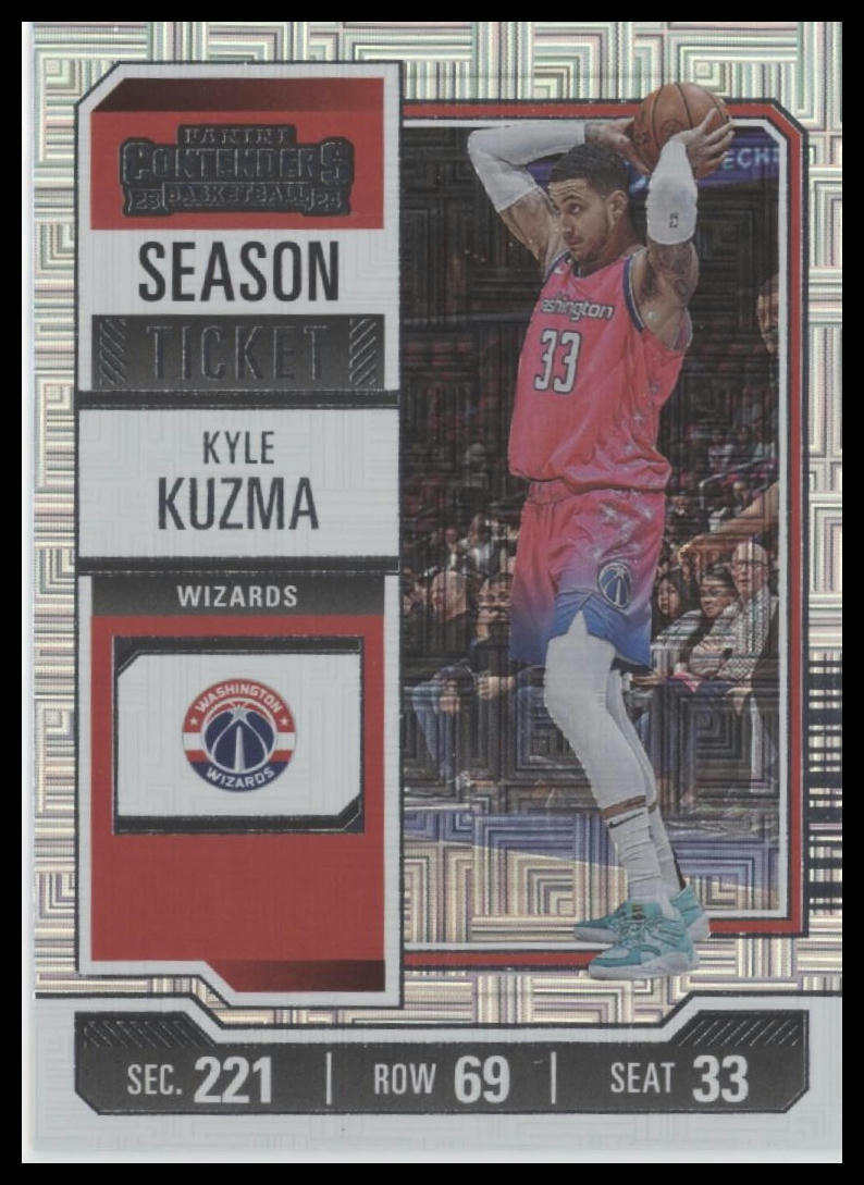 2023-24 Panini Contenders #32 Kyle Kuzma Season Ticket Premium Edition