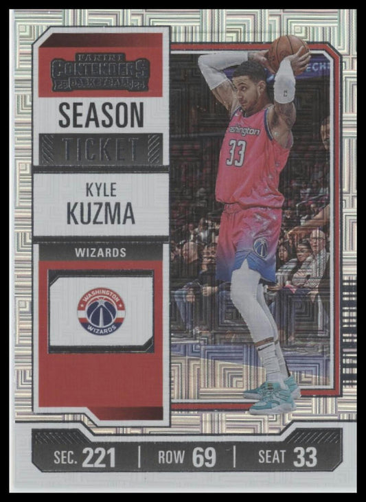 2023-24 Panini Contenders #32 Kyle Kuzma Season Ticket Premium Edition