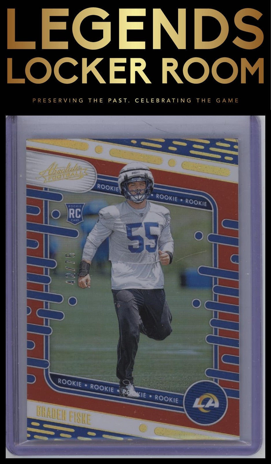 2024 Panini Absolute #139 Braden Fiske Orange Spectrum #/75