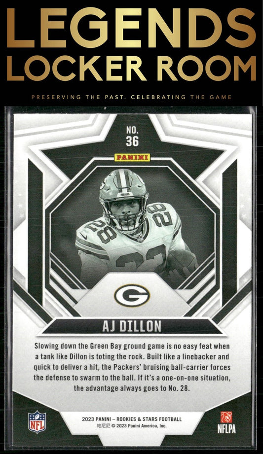 2023 Panini Rookies & Stars #36 AJ Dillon Red