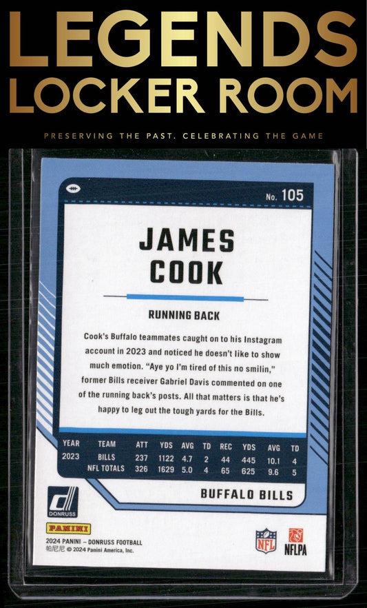 2024 Donruss #105 James Cook