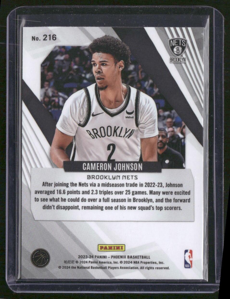 2023-24 Panini Phoenix #216 Cameron Johnson