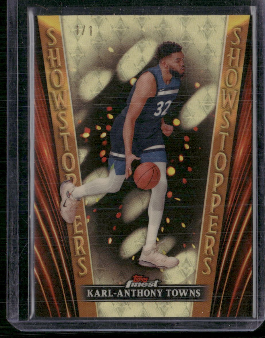 2023-24 Finest #SS-8 Karl-Anthony Towns Showstoppers Superfractors #/1