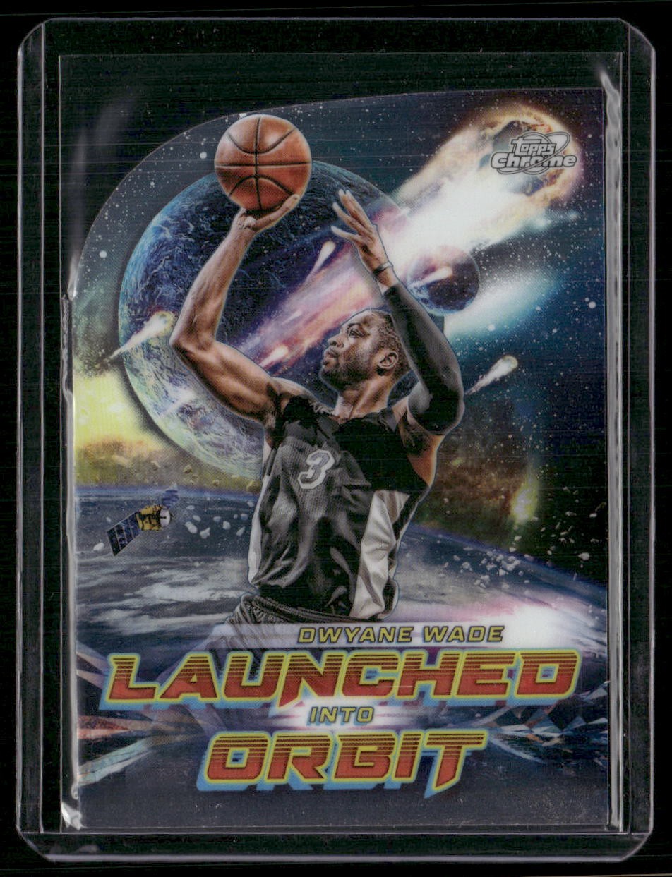 2023-24 Topps Chrome Cosmic #LIO-24 Dwyane Wade Launched Into Orbit