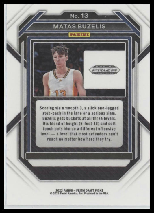 2023 Panini Prizm Draft Picks #13 Matas Buzelis