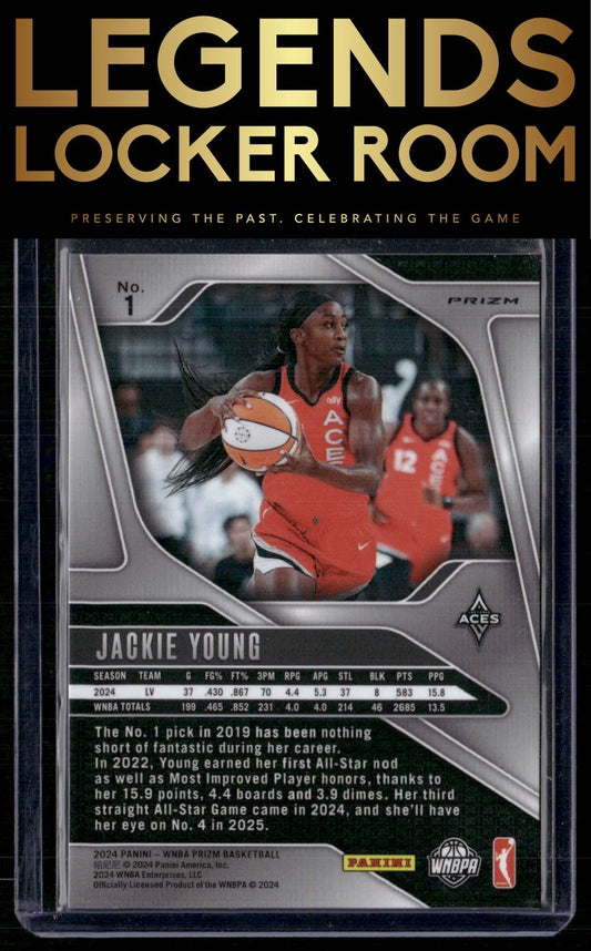 2024 Panini Prizm WNBA #1 Jackie Young Silver Prizms
