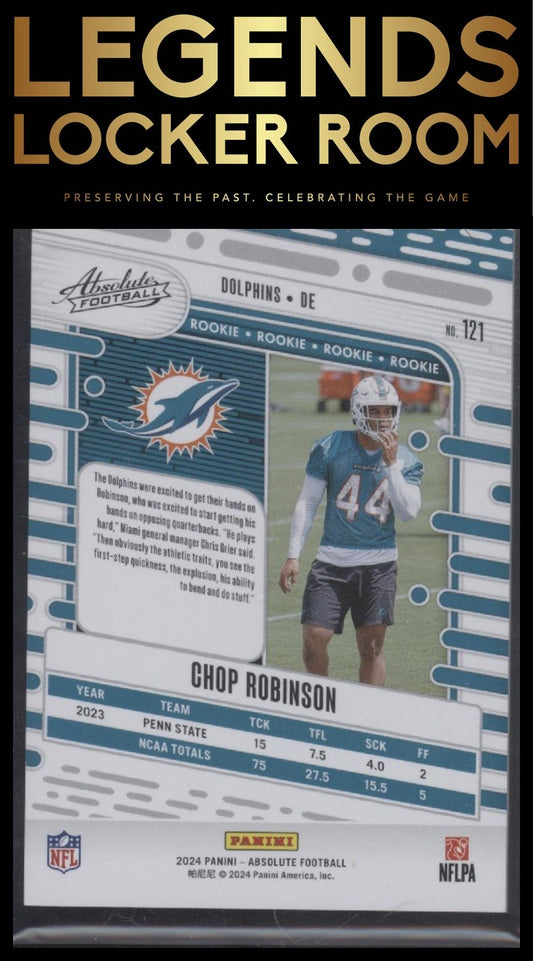 2024 Panini Absolute #121 Chop Robinson #/350