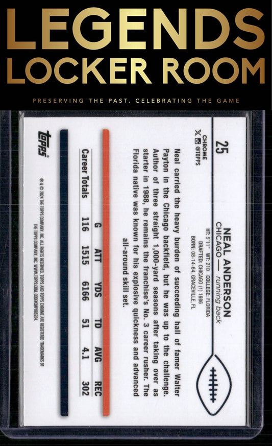 2024 Topps Chrome #25 Neal Anderson