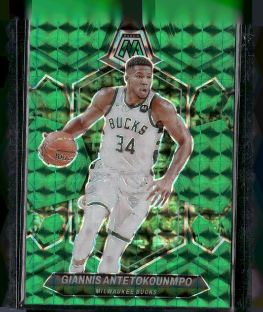 2023-24 Panini Mosaic #77 Giannis Antetokounmpo Green